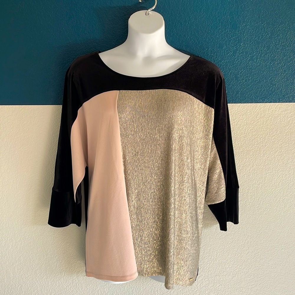 🆕 Calvin Klein Color Block Blouse